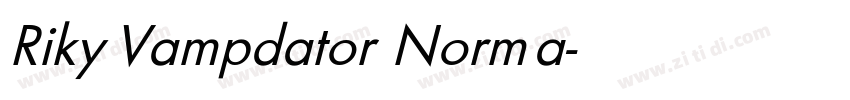Riky Vampdator Norma字体转换